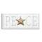 Stupell Industries Peace Seasonal Starfish Sign Canvas Wall Art